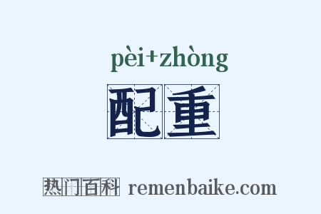 配重是什么意思的图片